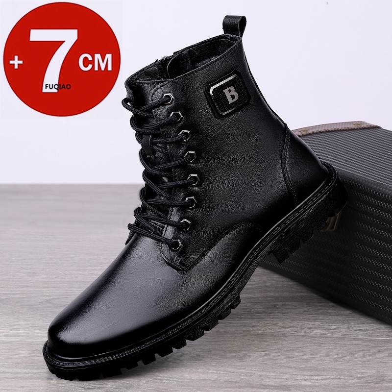 Men'S Shoes Business Casual - الرجال جلد طبيعي مصعد الأحذية الشتاء