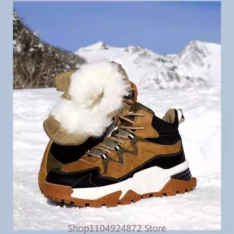 Men Shoes Marks - الشتاء الدافئة الصوف أحذية قطنية الرجال