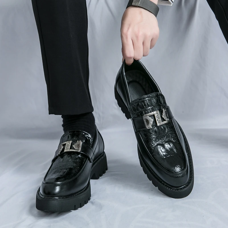 Men Shoes Prada - رجل المتسكعون حفلة الأعمال سميكة سوليد