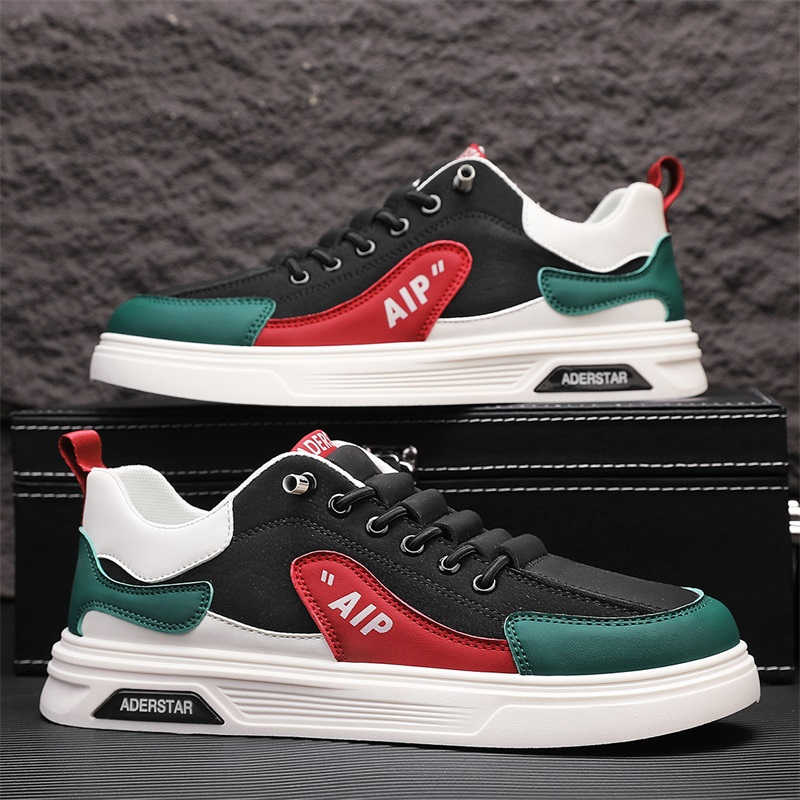 Men'S Shoes For Tennis - يزيد الارتفاع مع جلد أحذية رياضية