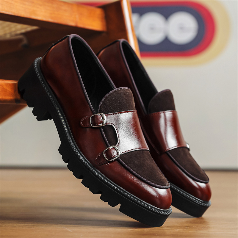 Men Shoes Prada - المتسكعون الرجال أحذية من الجلد سميكة