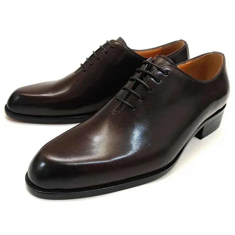 Men Shoes Prada - أحذية جلدية رجالية جديدة مصنوعة يدويًا