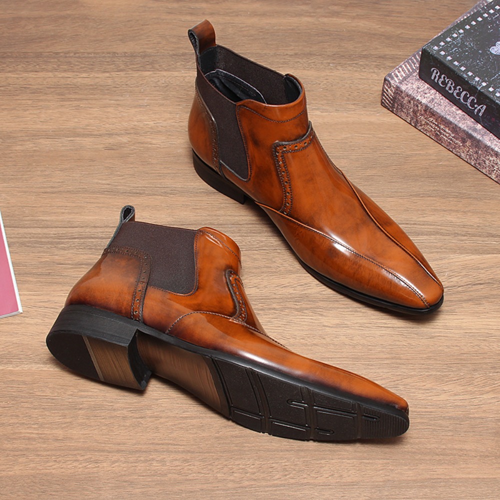 Men'S Shoes Business Casual - أحذية رجالية فاخرة من الجلد الطبيعي،