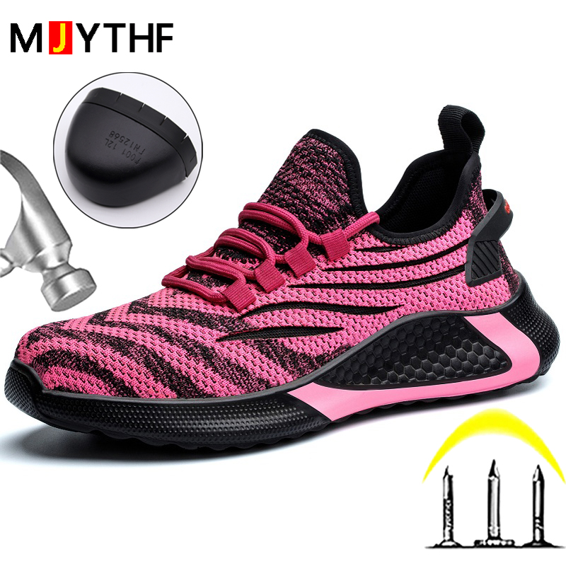 Men Shoes Red Tape - أحذية عمل نسائية باللون الأحمر الوردي،