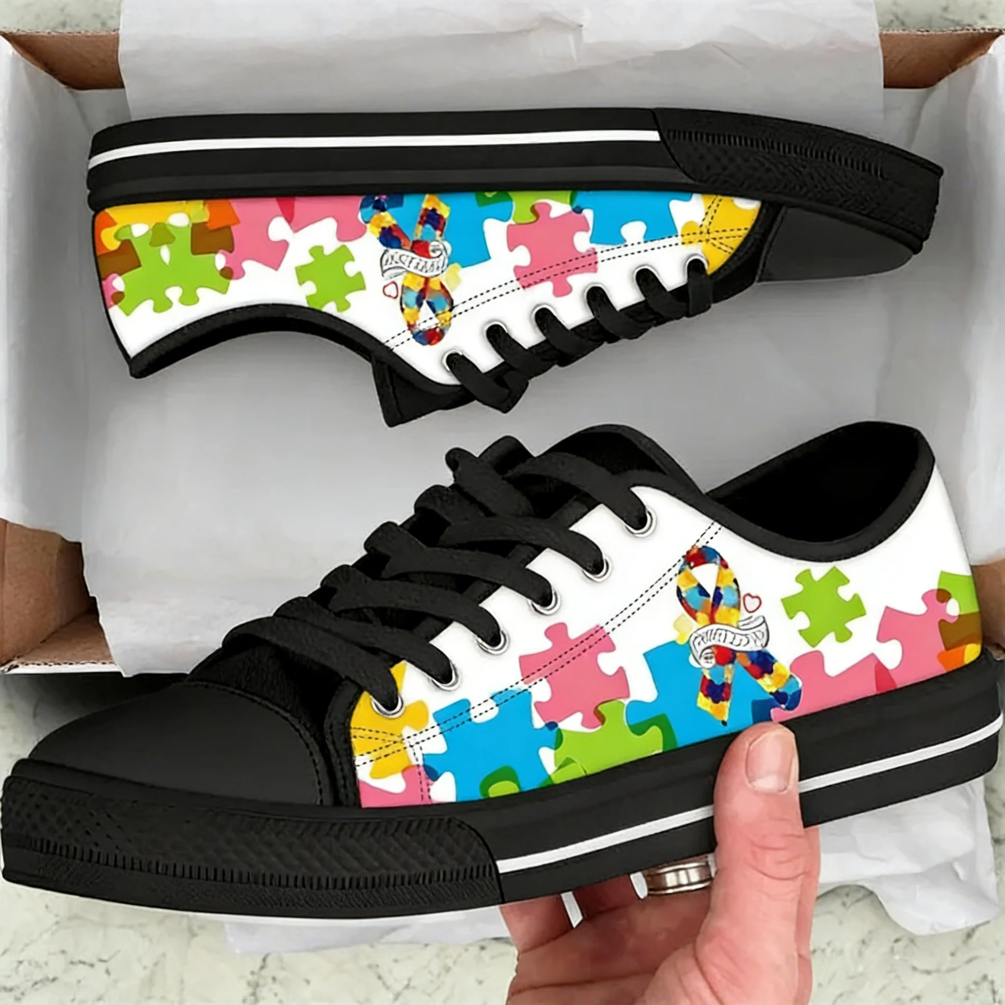 Men'S Shoes For Tennis - أحذية نسائية مسطحة من القماش بتصميم