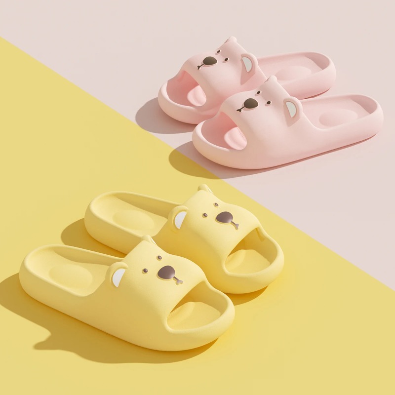 شباشب منزلية للجنسين بتصميم دب - مراجعة Men'S Shoes To Women'S Size وسعره