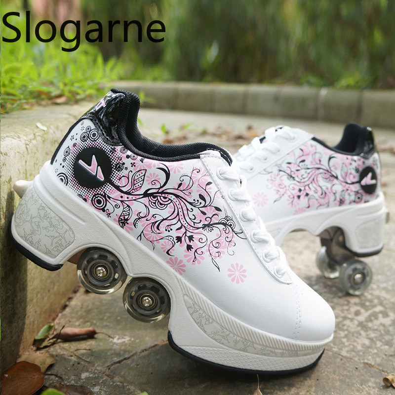 النساء 4 عجلات تشوه زلاجات دوا - مراجعة Men'S Shoes To Women'S Size وسعره