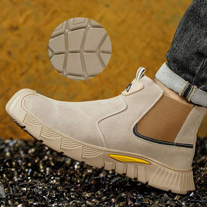 أحذية عمل مقاومة للتآكل ومتينة - مراجعة Men Shoes Marks وسعره